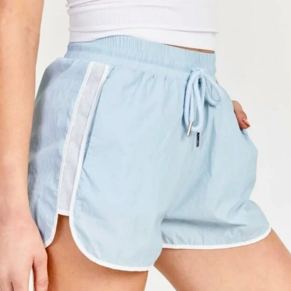 Altar'd State Pants - NWOT Altar'd State Vintage Colorblock Athletic Break Even Blue Shorts (size M)